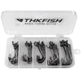 thumbnail image 6 of THKFISH 50pcs Offset Hooks with Barbed Shank Worm Hooks Round Bend Replacement Fishing Hooks 2# 1# 1/0# 2/0# 3/0# A-Offset Shank Worm Hooks, 6 of 6