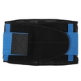 thumbnail image 4 of Tirantes para espalda, placa de acero transpirable, malla que mantiene el calor, cinturón de soporte de cintura elástico curvo para hombres y mujeres, color azul, 4 of 10