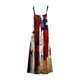 thumbnail image 5 of Vestido largo de playa ajustado con estampado de rayas sin mangas con cuello en V y cintura media a la moda para mujer del Día de la Independencia Pompotops  ghjkhdj8422, 5 of 5