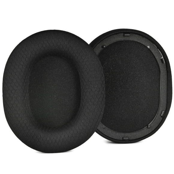 Coussinets Ergonomiques en Tissu+mousse à Mémoire pour Écouteurs Razer BlackShark V2 Pro 2023 Antibruit, Noir