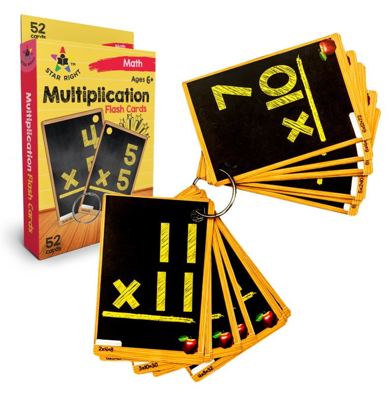 Star Right Education Multiplication Flash Cards, 012, 52