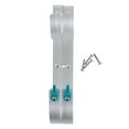 thumbnail image 5 of (2 pack) Mainstays Silver Aluminum Accessory Hooks - 2 per pack - 9 in x 1.5 in x 3.5 in, 5 of 7