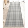 thumbnail image 6 of Well Woven Apollo Flatwoven Plaid Light Grey 2'3" x 7'3" Runner Rug, 6 of 7