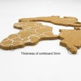 thumbnail image 3 of Travel World Map Strip Wooden Cork Board with Push Map Kit; Cork Pins Self-adhesive Teaching Office Background Wall Decor, 3 of 9