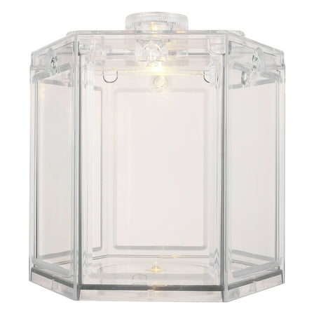 SOPOTUTU Mini Desktop Fish Tank Transparent Acrylic 1Pcs