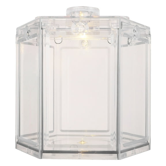 SOPOTUTU Mini Desktop Fish Tank Transparent Acrylic 1Pcs