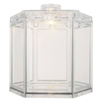 SOPOTUTU Mini Desktop Fish Tank Transparent Acrylic 1Pcs