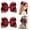 Burgundy, variant on 2PCS 6" Big Hand-made Grosgrain Ribbon Solid Color Hair Bows Alligator Clips Hair Accessories for Little Teen Toddler Girls Kids