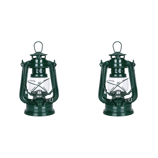 Linterna Queroseno Combustible Linternas De Camping Metal Para Decoración De Patio Verde