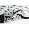 thumbnail image 3 of Kingston Brass KS4321PKX Duchess Two-Handle Deck Mount Roman Tub Faucet, Polished Chrome, 3 of 6