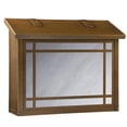 thumbnail image 1 of Americas Finest Lighting AF-3043-WB-WW Summit Large Mailbox, Wispy White - Warm Brass, 1 of 1