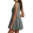 thumbnail image 5 of QATAINLAV Womens Summer Backless Rompers Dresses Sleeveless Flowy Short Jumpsuits Linen Beach Onesie Tank Shorts Casual Dressy Vacation Outfits Gray S Ofertas en Walmart, 5 of 9