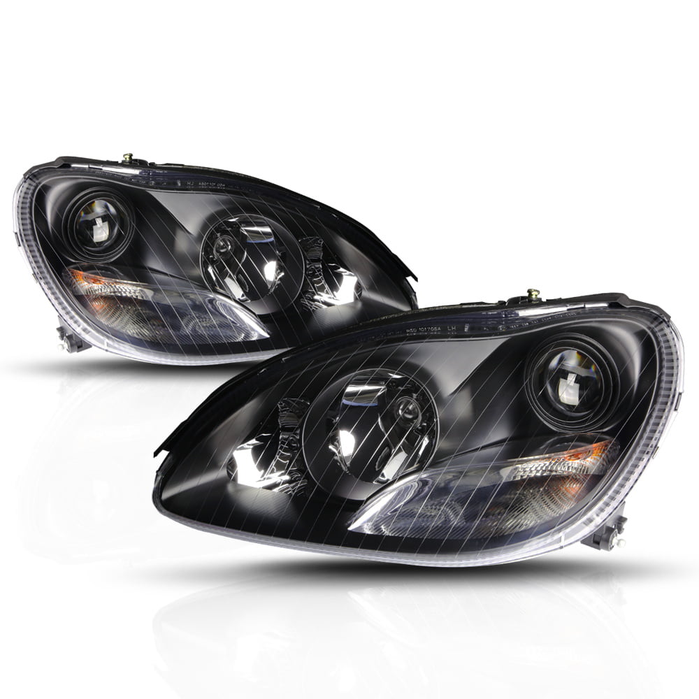Black/Chrome Housing Projector Headlight for 00-06 Mercedes-Benz W220 S- Class 01 02 03 04 05 