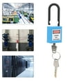 thumbnail image 4 of Engineering , Industrial  Lockout Tagout Lock Electrical   For Construction Sites For Factories Blue,Black, 4 of 8