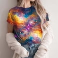 thumbnail image 4 of 2025 Summer Tops for Womens Trendy Going Out Basic Tees Plus Size Crewneck Tshirts Dressy Casual Short Sleeve T Shirts Tie Dye Tunic Top Loose Comfy Blouses, 4 of 6