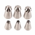 thumbnail image 2 of Boquilla para tuberías, 6 piezas Punta para hornear Punta para hornear pasteles de acero inoxidable Punta para hornear Rendimiento probado, 2 of 8