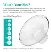 Evenflo AdvancedFit Flange System Replacement Accessories, X-Small 21mm, 2 Pack