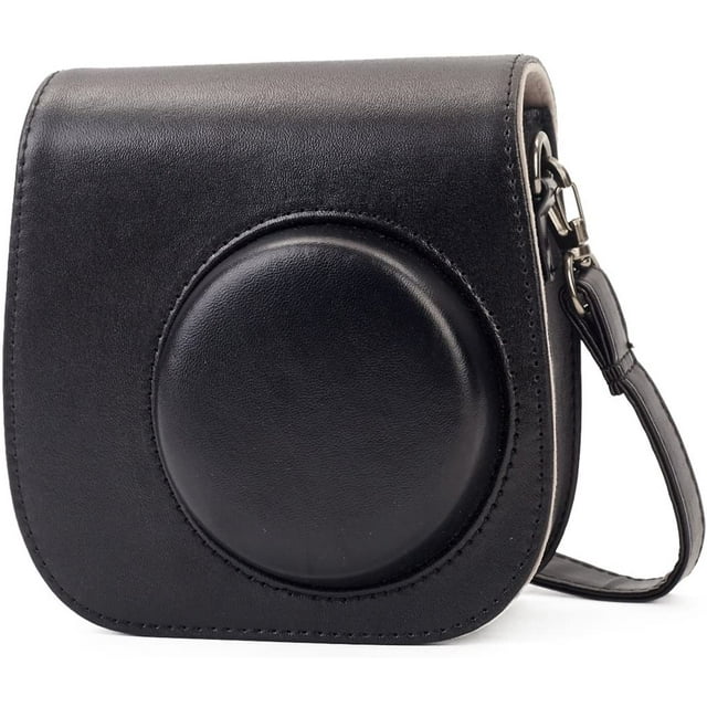 Bag Compatible With Instax Mini 9 / Mini 8 8+ Instant Camera Made Of Soft Synthetic Leather With Shoulder Strap And Bag (Brown)