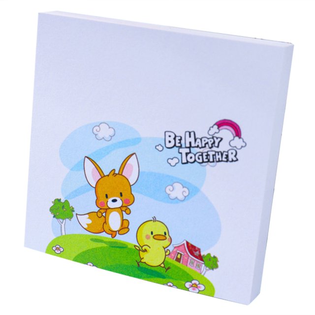 CAROOTU Cute Cartoon Sticky Note Self-Stick Pad Note Memo Pad Planner 7x7cm 100 Sheet/Pad for Stationery