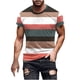 thumbnail image 4 of Camisetas de Manga Larga para Hombres Imprimir Fallow Cuello Redondo Camiseta, Moda Casual Manga Corta Mezcla de Algodón/Lino, 4 of 5