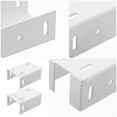 thumbnail image 4 of KAKOWELY fence post brackets 2pcs Fence Bracket Galvanized Steel Brackets Wood Rail Support Bracket Fence Repair Kit Desk Railing Bracket Railing Fence Bracket Railing Bracket, 4 of 5