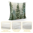 thumbnail image 4 of Nawypu Evergreen Pillow Covers Birch Tree Forest Decorative Nature Mountain Scenery Pillow Protector Closure for Home Bedroom Decor Simple Christmas Holiday Cushion Case, 4 of 5