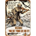 thumbnail image 1 of 8x12 Inch METAL SIGN - 1969 US Army M16A1 Rifle Manual - Vintage Look 2, 1 of 4