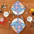 thumbnail image 4 of Cloth Napkins Set of6 100% Satin Peachskin Velvet 20x20inx6 Napkins Cloth napkins are washable Soft and Absorbent Cute Little Mermaids, 4 of 8