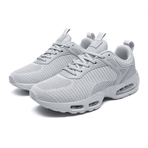 Men's Breathable Mesh Air Cushion Running Shoes, Lightweight Lace-Up Athletic Sneakers, Shock Absorbing Comfortable Footwear for Gym, Walking, and Daily Activities