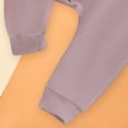 thumbnail image 6 of yboeqw Toddler Baby Boys Clothing Outfits 2 Piece Trendy Print Long Sleeve Round Neck T-Shirt and Relaxed Fit Pants Sets Purple,Size 18-24 Months, 6 of 7