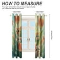 thumbnail image 2 of Boho Vintage Floral Window Curtains for Bedroom Colorful Printed Window Drapes Blackout Thermal Insulated Grommet Window Treatment 2 Panels Set, 2 of 5