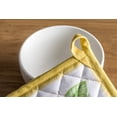 thumbnail image 3 of Maison d' Hermine Limoncello 100% Cotton Set of 2 Pot Holders with Loop Heat Resistant for BBQ | Cooking | Baking | Grilling | Microwave | Barbecue | Spring/Summer (8 Inch by 8 Inch)., 3 of 5