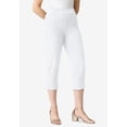 thumbnail image 2 of Roaman's Women's Plus Size Tall Plus Size Comfort Stretch Capri Jean, 2 of 6