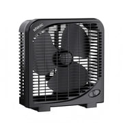 Shinic 9'' Tabletop Box Fan,Portable Cooling Fan with Strong Airflow,Quiet Window Box Fan for Home, Office, Dorm & Workshop, Black