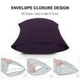 thumbnail image 3 of Unique Bargains 2-Pack Solid Microfiber Pillowcases, Standard, Purple, 3 of 8