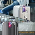 thumbnail image 4 of Epicgadget (2 Pack) Luggage Tag, Travel PU Leather Tag Address Label Holder with Privacy Cover Suitcase Identifier for Cruise, Airplane, and Traveling (Galaxy), 4 of 5