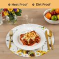 thumbnail image 4 of Pig Sunflower Western Round 13 Inch Placemats Set of 6, Rustic Daisy Grey Wooden HeatResistant Non Slip Place Mats for Dining Table, Wipeable Braided Kitchen Table Mats for Housewarming, 4 of 9