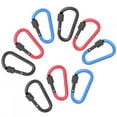 thumbnail image 2 of Filfeel D‑Shape Buckle, Durable High Hardness Aluminium Alloy Carabiner, Portable Fire Rescue For Outdoor Climbing Engineering Protection, 2 of 8