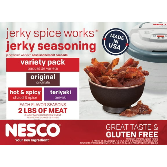 NESCO® Jerky Seasoning Variety Pack, 3 Pack