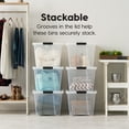thumbnail image 3 of IRIS 53 Qt. Plastic Storage Bin with Lid, Stackable Storage Containers, Tote, 3 of 8