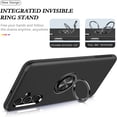 thumbnail image 4 of AIOVETEAB for Samsung Galaxy A15 5G Case,Silky Soft Touch Heavy Duty Protective Cover with Ring Holder Kickstand Magnetic Phone Case for Samsung Galaxy A15 5G 2024 (Black), 4 of 7