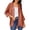 Brown, variant on Women's Cotton Linen Shirt Button Jacket Vintage Long Sleeve Blouses Coat Top Spring Autumn Casual Wear Brown L