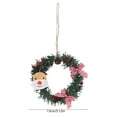 thumbnail image 3 of Tarmeek Mini Christmas Wreath Decorations, Small Wreaths Farmhouse Decoration Artificial Hanging Garlands for Front Door Window Chair Wall, 3 of 6