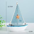 thumbnail image 3 of 14cm Foam Ship Model Ornaments Creative Craft Tabletop Statue for Living Room Bedroom Decor, 3 of 3