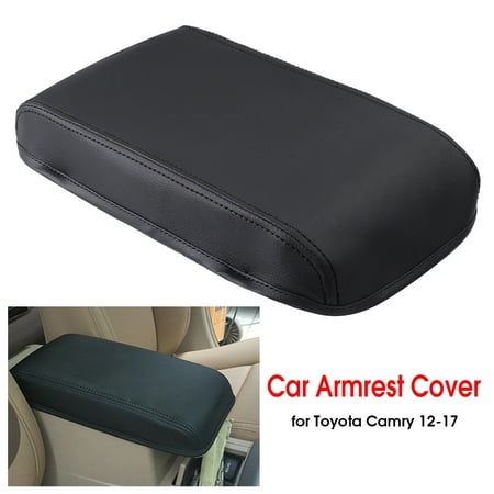 Car Arm Rest Center Armrest Box Cover Leather 30x19x4.5cm For Toyota Camry