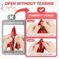 thumbnail image 7 of CCOCC 100 Pcs Resealable Mylar Bags with Zipper And Frosted Clear Window Smell Proof Packaging Bags Foil Pouch Zipper Bag for Food Self Sealing Storage Supplies(Red,2.75×3.93), 7 of 7