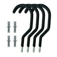 thumbnail image 2 of 4 ganchos de pared para colgar abrigos, resistentes, decorativos, para sombreros Negro mate, 2 of 7