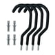 thumbnail image 2 of 4 ganchos de pared para toallas, accesorios de herrajes para muebles de cocina Negro mate, 2 of 7