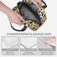 thumbnail image 3 of Easygdp Cute Cow Print Sunflower A Caja de Almuerzo para Mujeres y Hombres, Bolsa de Almuerzo Insulada, Bolsas Reutilizables Impermeables para Viajes, Trabajo y Picnics, 3 of 7
