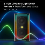 TCL Portable Bluetooth Party Speaker with 340W Powerful Sound, 8 RGB Dynamic Light Shows, 18 Hour Battery, and IPX4 Splash-Proof Rating (NEW 2025) - TP300K